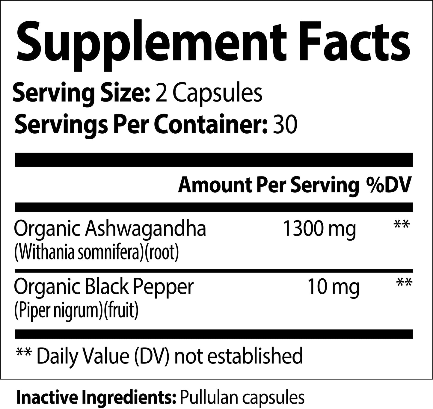 Nutra Moment Ashwagandha with Black Pepper dietary supplement capsules for mental and physical health support