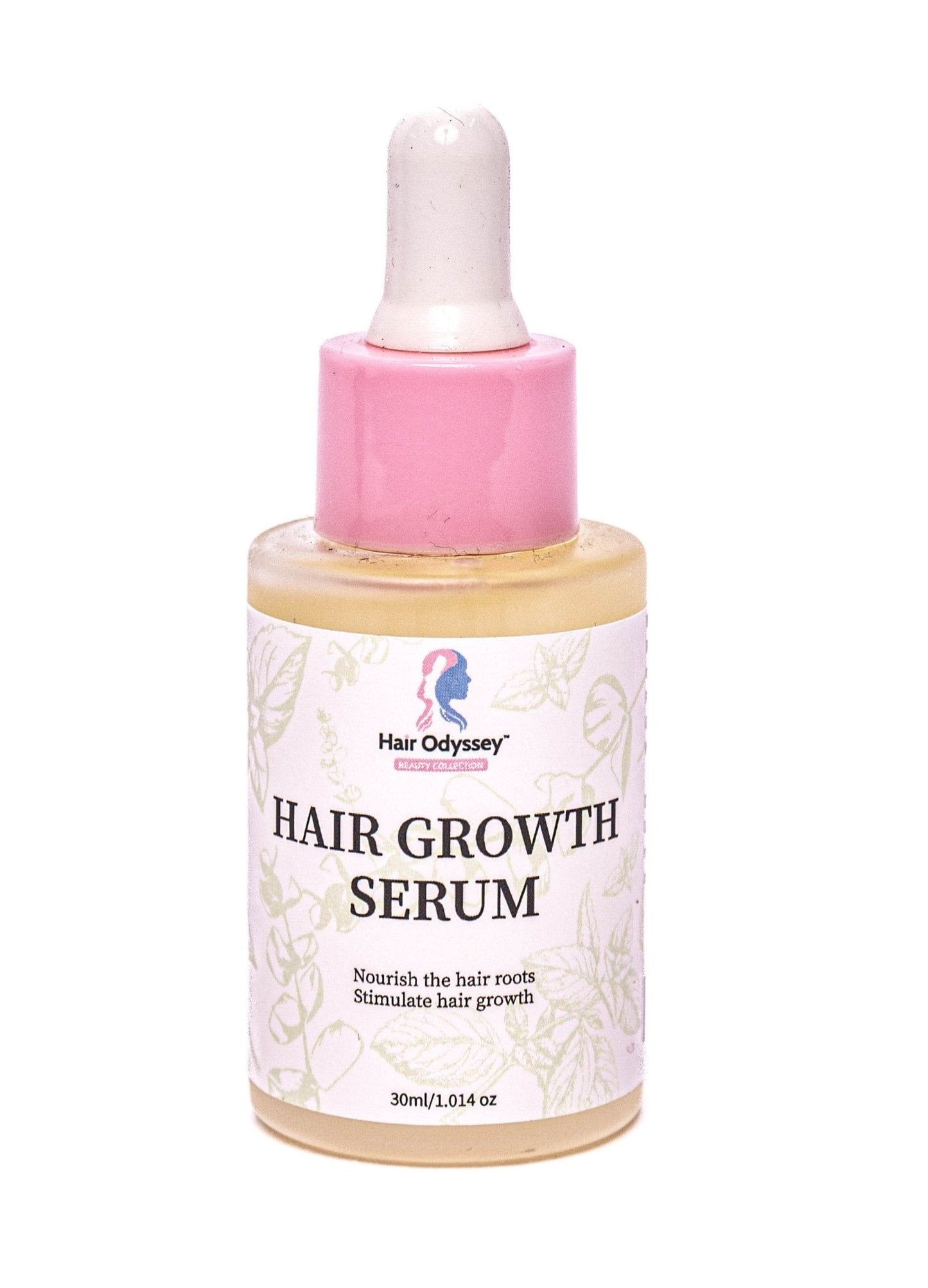 Hair Growth Serum bottle with natural oils for nourishing and stimulating hair roots