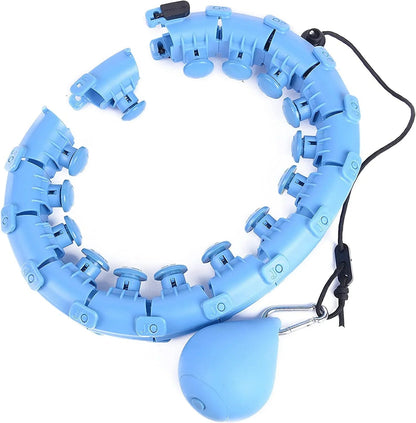 Koknwoa weighted hula hoop adjustable fitness tool for weight loss and waist toning