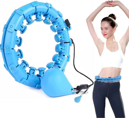 Koknwoa Weighted Hula Hoop adjustable fitness hoop for weight loss and waist toning