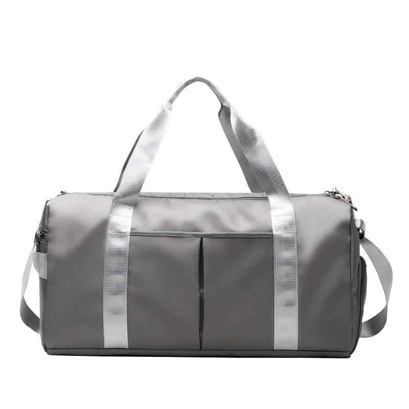 Waterproof fitness sports travel duffel bag with spacious compartments and durable Oxford cloth design