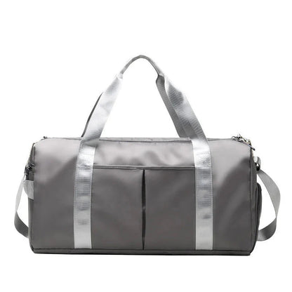 Waterproof fitness sports travel duffel bag with spacious compartments and durable Oxford cloth design
