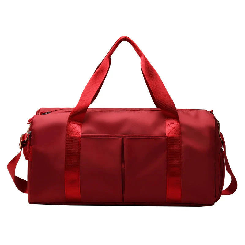 Waterproof fitness sports travel duffel bag with spacious compartments and durable Oxford cloth for gym and weekend trips