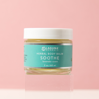 Soothe multi-purpose botanically infused moisturizing body balm with organic olive oil beeswax chamomile rose calendula and elderberry extract