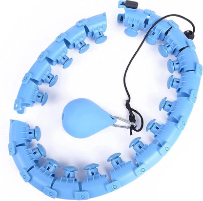 Koknwoa weighted hula hoop with adjustable fit for fat burning and waist toning