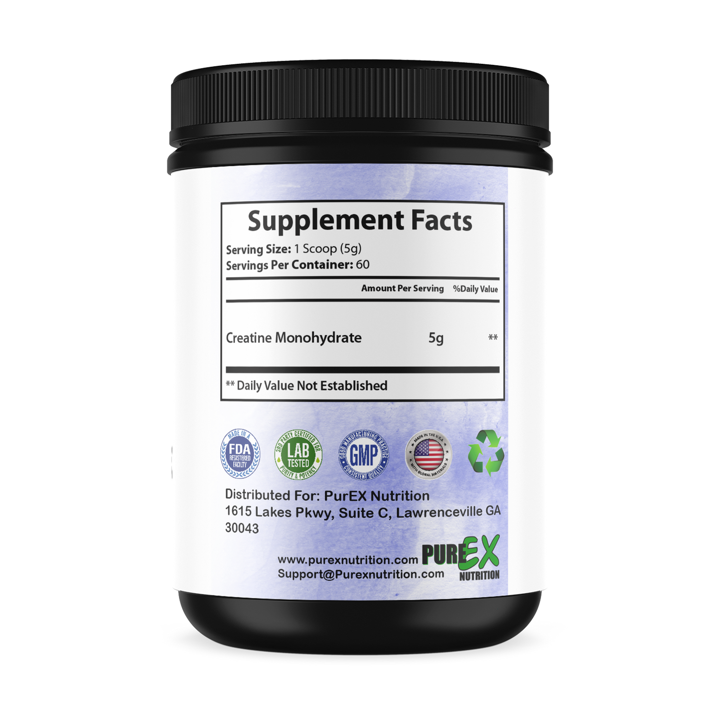 Pure Creatine micronized monohydrate supplement for strength, focus, and recovery in athletes and fitness enthusiasts