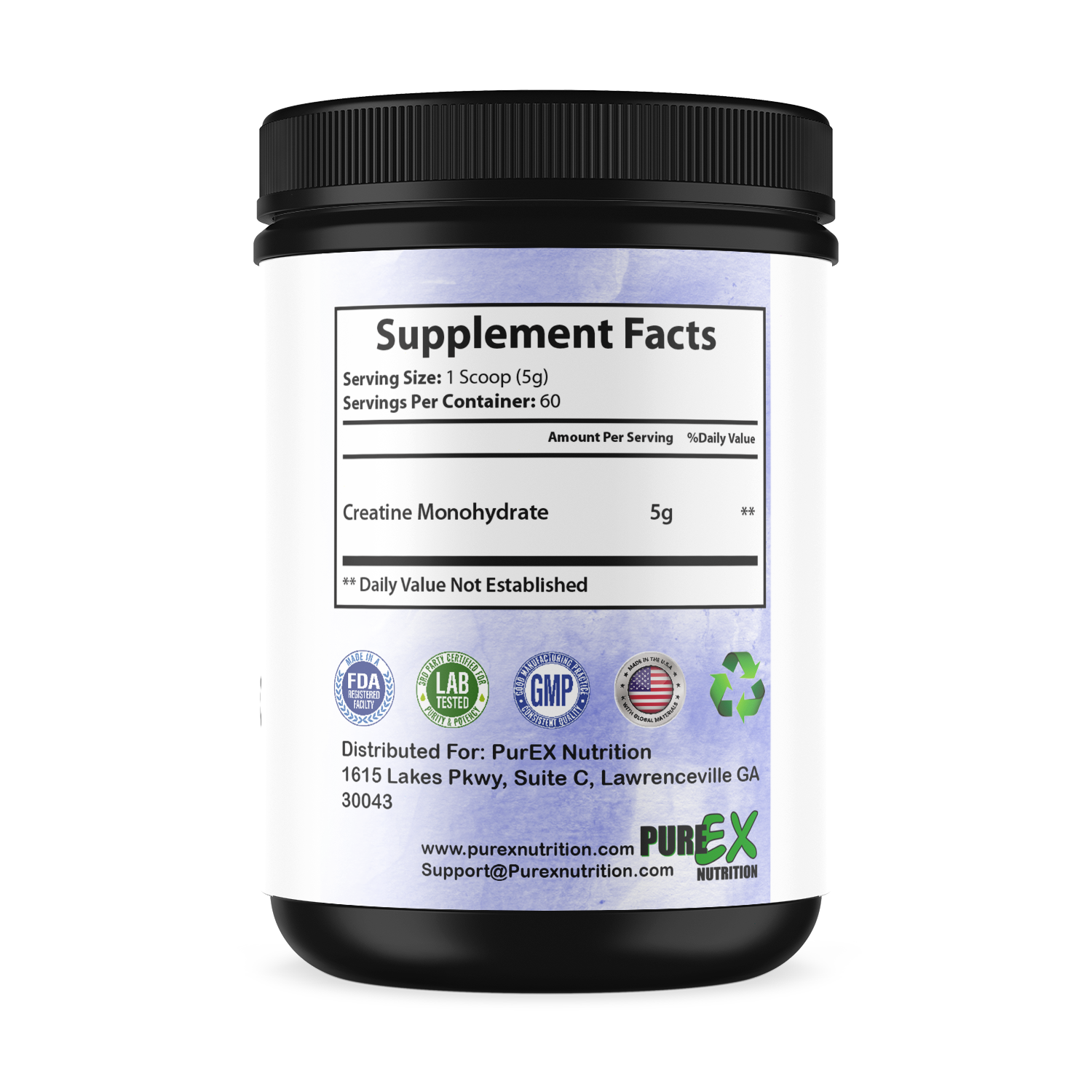 Pure Creatine micronized monohydrate supplement for strength, focus, and recovery in athletes and fitness enthusiasts