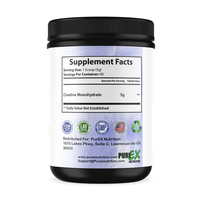 Pure Creatine micronized monohydrate supplement for strength, focus, and recovery in athletes and fitness enthusiasts