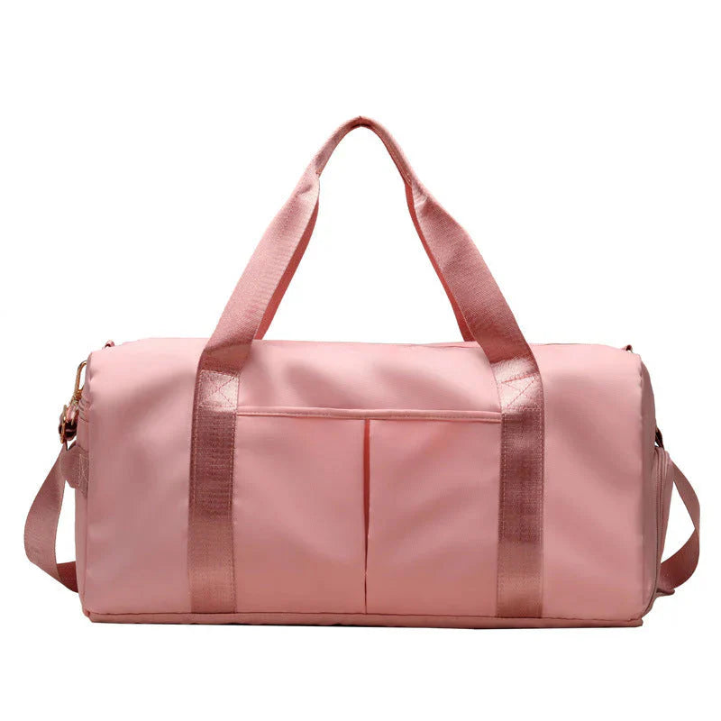 Waterproof fitness sports travel duffel bag with spacious compartments and durable design for men and women