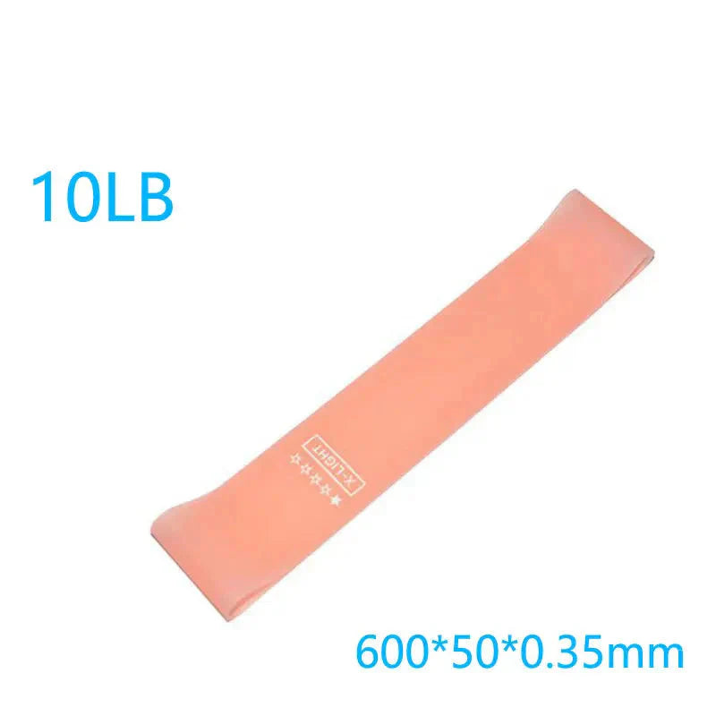 Kinley Resistance Bands full body workout set with five colorful elastic bands for strength and flexibility training