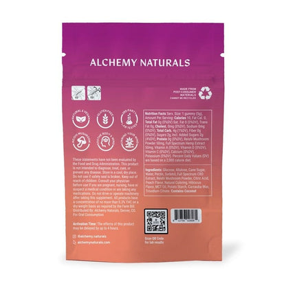 CBD gummies for stress with full-spectrum CBD and reishi mushroom for relaxation