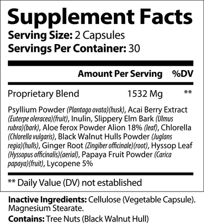 Nutra Moment Cleanse & Detox supplement with Acai Berry for natural detox and cholesterol support