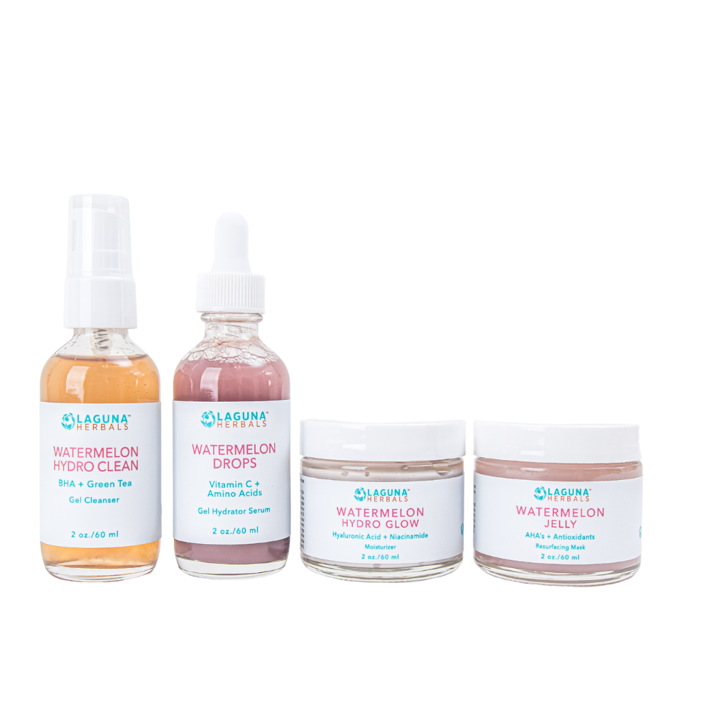 Watermelon Bliss Radiance Ritual skincare products with natural watermelon extracts for glowing skin