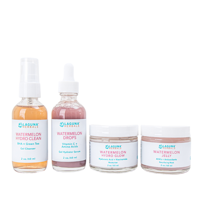 Watermelon Bliss Radiance Ritual skincare products with natural watermelon extracts for glowing skin