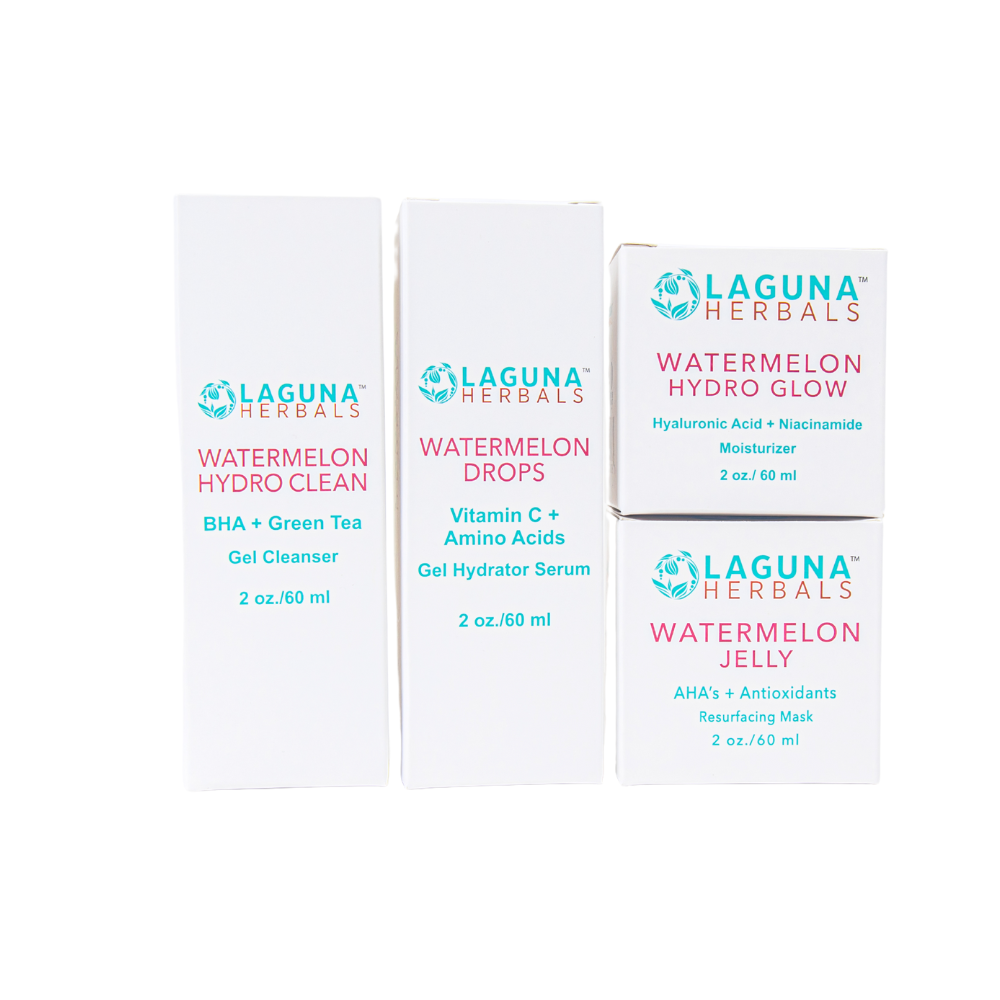 Watermelon Bliss Radiance Ritual skincare products with natural watermelon extracts for glowing skin
