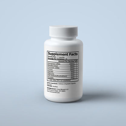 Joint Flex Ultra supplement bottle with natural ingredients for joint mobility and flexibility enhancement