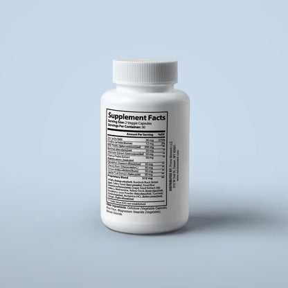 Liver Support supplement bottle with natural herbal ingredients for detoxification and liver health