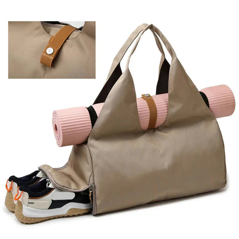 Women'S Multi-Purpose Sports Bag waterproof with shoe pocket for gym, yoga, and travel use