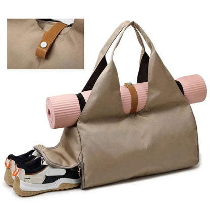 Women'S Multi-Purpose Sports Bag waterproof with shoe pocket for gym, yoga, and travel use