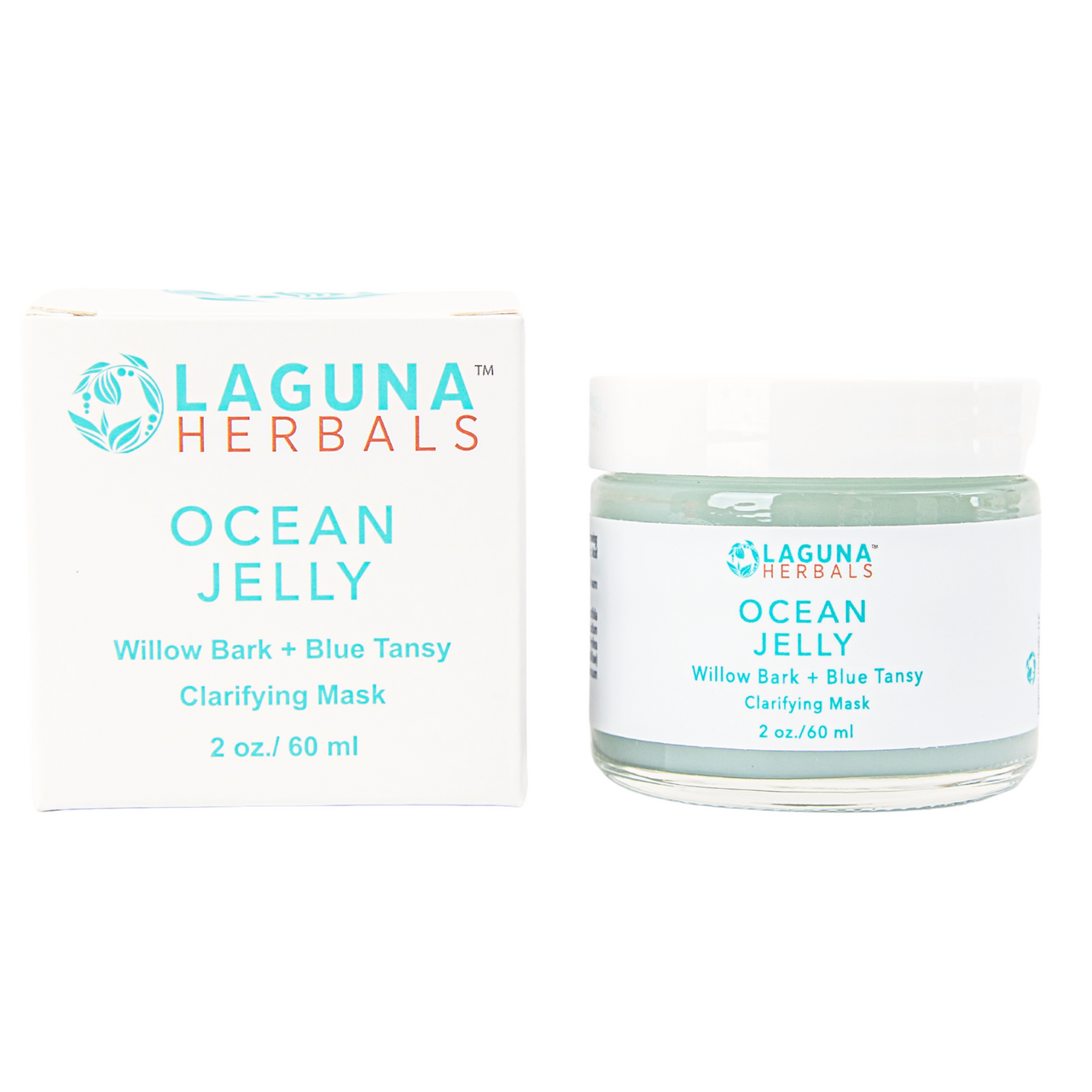 Blue Ocean Jelly Mask with hydrating sea kelp and soothing botanicals for glowing skin
